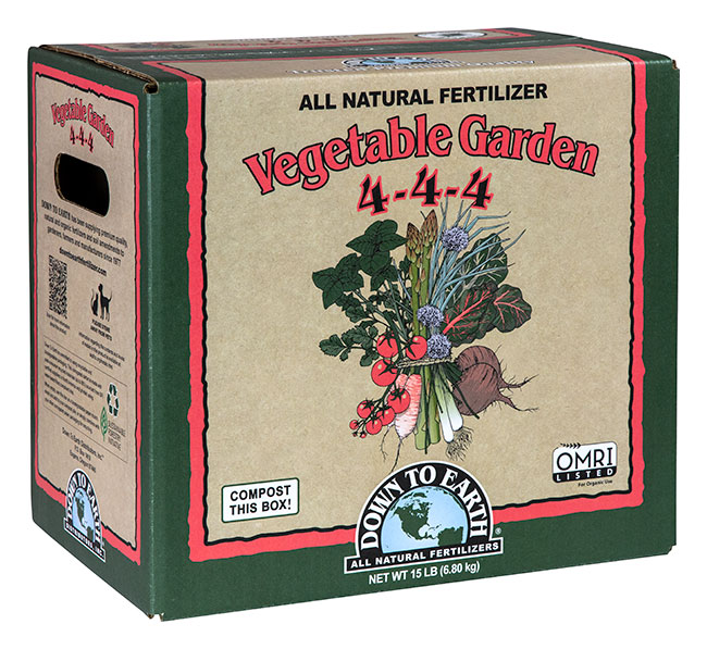 Vegetable Garden 4-4-4 – Down To Earth Fertilizer